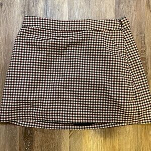 Abercrombie Checkered scarlet skort